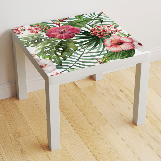 Vinilo Adhesivo Decorativo para Mesa - Flores tropicales