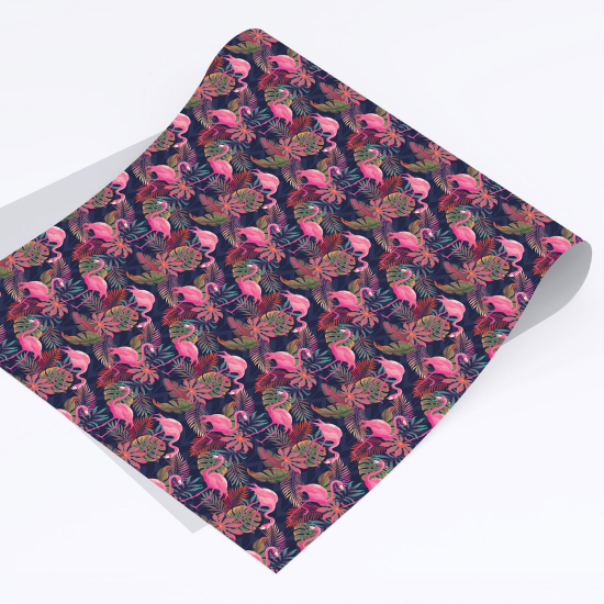 Adhesivo de renovación - Flamencos rosas