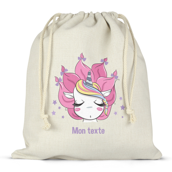 Bolsa de hilo personalizada - Unicornio