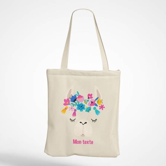 Bolsa personalizada - Lama flores