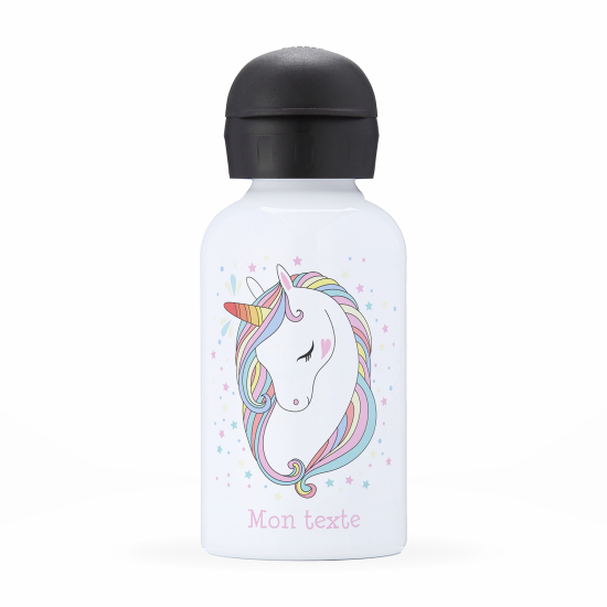 Cantimplora isotérmica personalizada para niños - Unicornio estrellas