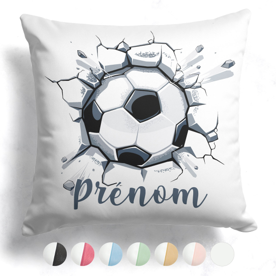 CojÃn bicolor personalizado - Balón de fútbol