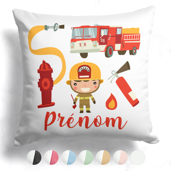 CojÃn bicolor personalizado - Bombero
