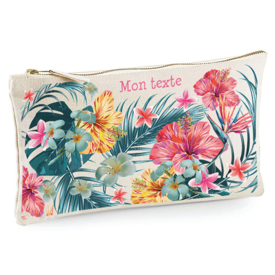 Estuche / Bolsa - Flores tropicales