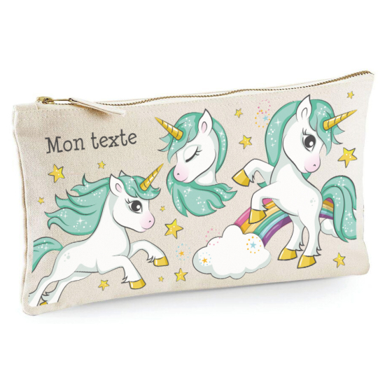 Estuche / Bolsa - Unicornios arcoÃris