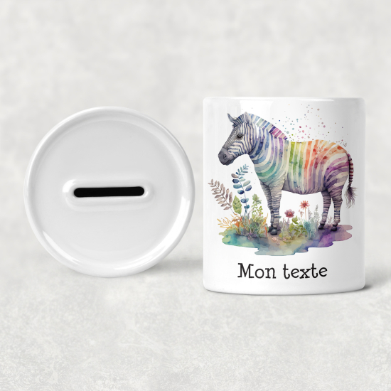 Hucha para niños personalizada - Infantil - Cebra