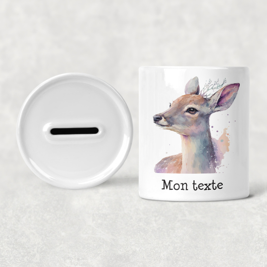 Hucha para niños personalizada - Infantil - Cervatillo