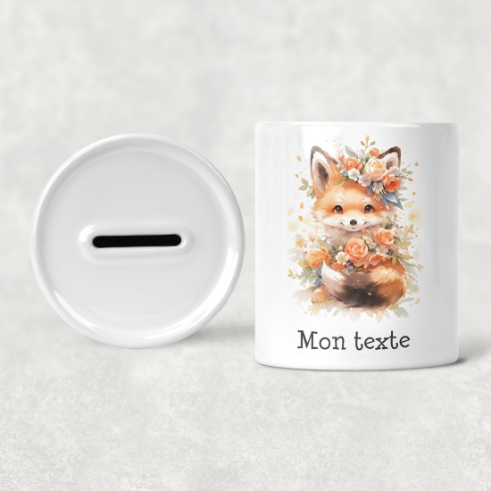 Hucha para niños personalizada - Infantil - Flores Renard