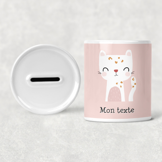 Hucha para niños personalizada - Infantil - Gatito