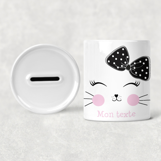 Hucha para niños personalizada - Infantil - Gatito