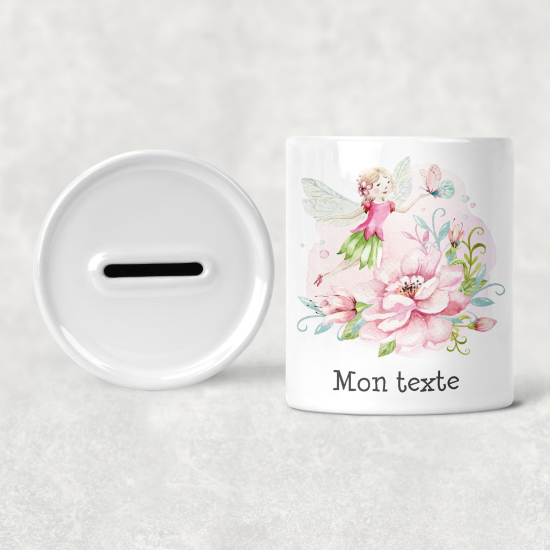 Hucha para niños personalizada - Infantil - Hada Flores