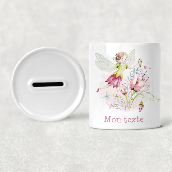 Hucha para niños personalizada - Infantil - Hada Flores