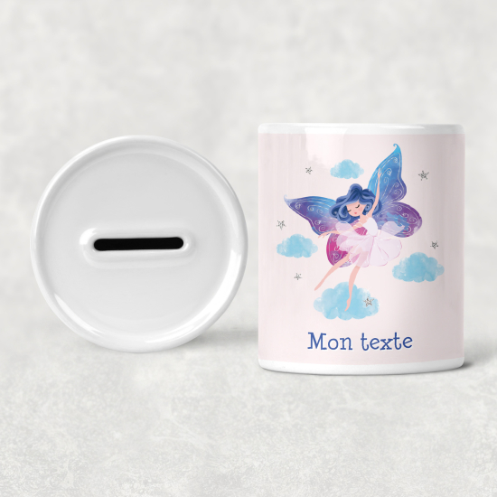 Hucha para niños personalizada - Infantil - Hada Mariposa