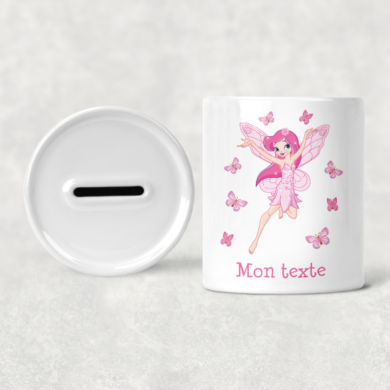 Hucha para niños personalizada - Infantil - Hada Mariposas