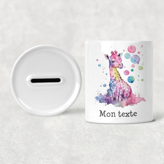 Hucha para niños personalizada - Infantil - Jirafa