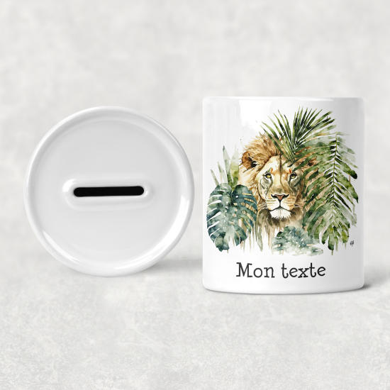 Hucha para niños personalizada - Infantil - León