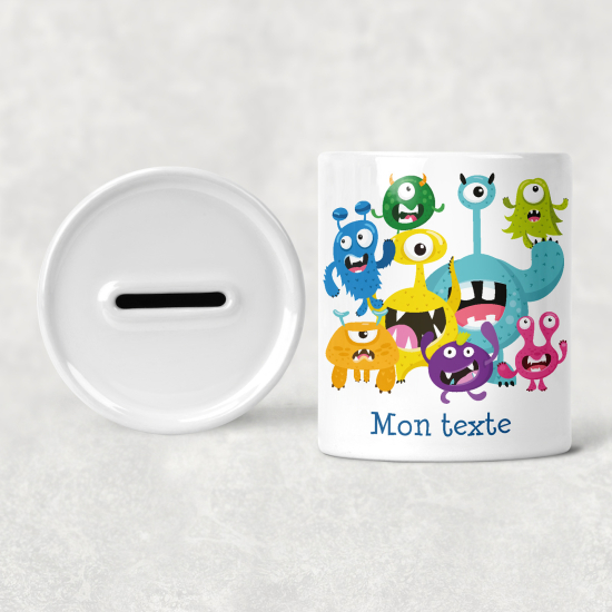 Hucha para niños personalizada - Infantil - Monstruos