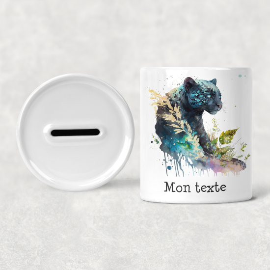 Hucha para niños personalizada - Infantil - Pantera negra