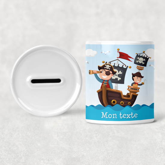 Hucha para niños personalizada - Infantil - Piratas