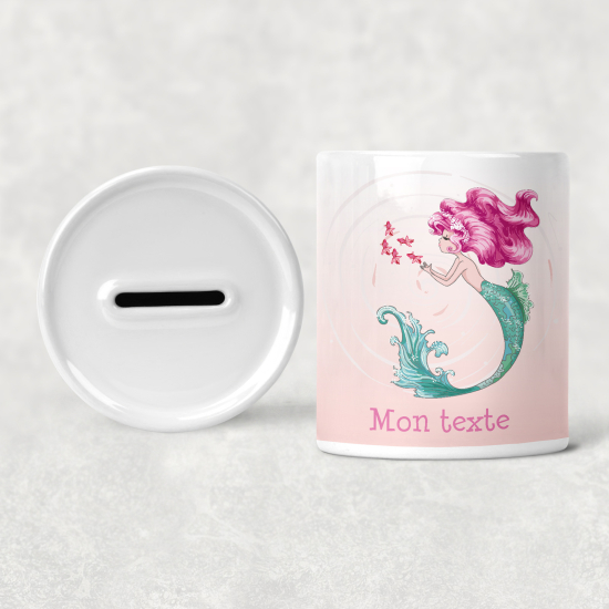 Hucha para niños personalizada - Infantil - Sirena