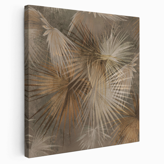 Lienzo cuadrado - Ramas hojas