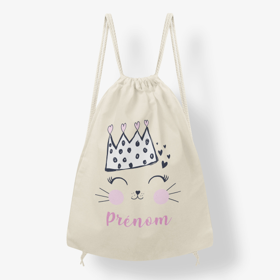 Mochila personalizada - Princesa gato