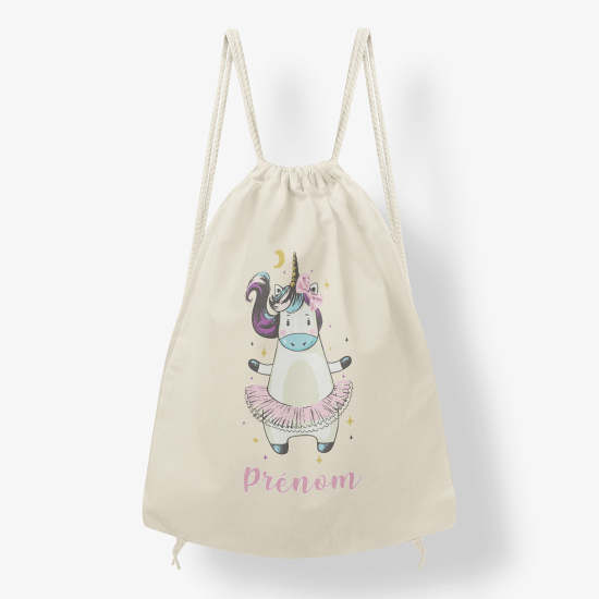 Mochila personalizada - Vaca unicornio