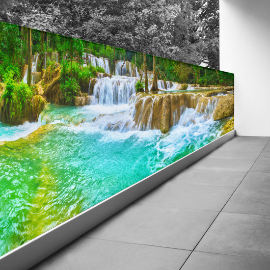 Pantalla de privacidad para balcón - 90x315 cm - Cascadas