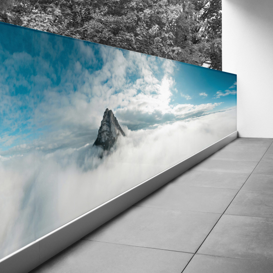 Pantalla de privacidad para balcón - 90x315 cm - Nubes