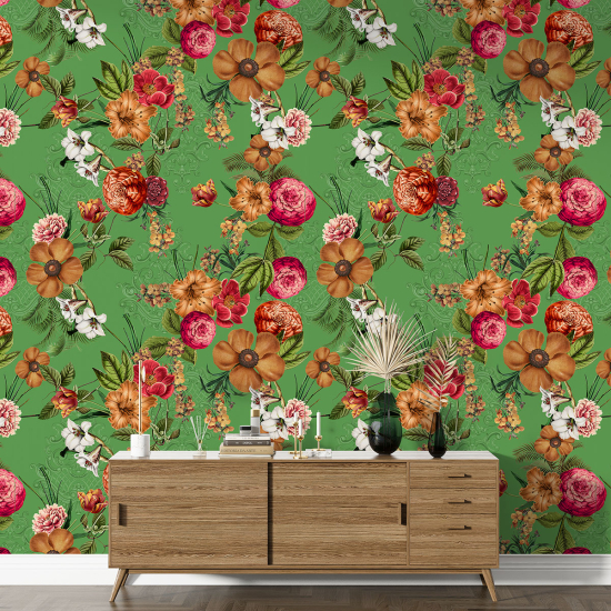 Papel pintado con motivos XL - Motivo floral