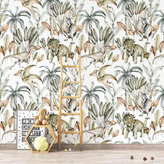 Papel pintado con motivos XL para niños - infantil - Dinosaurios