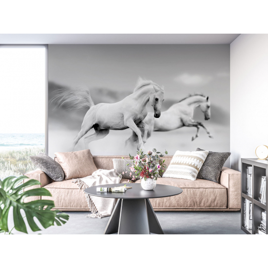 Papel pintado panorámico - Caballos