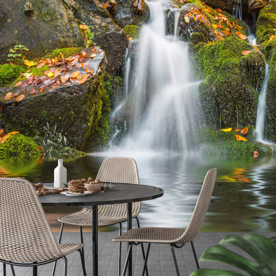 Papel pintado panorámico - Cascadas