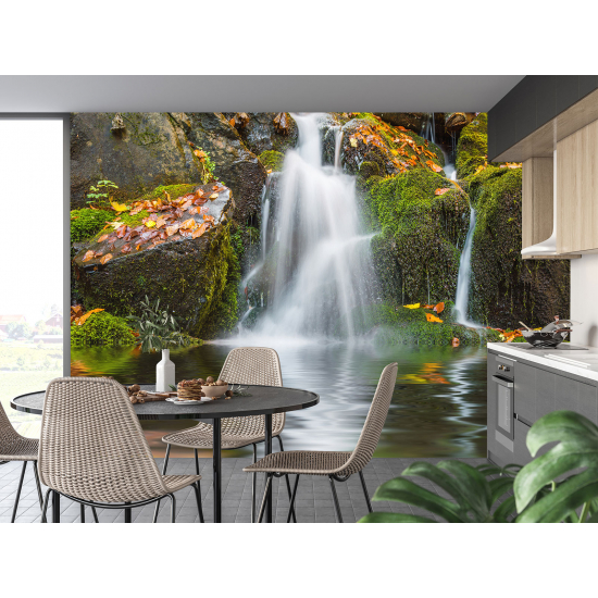 Papel pintado panorámico - Cascadas