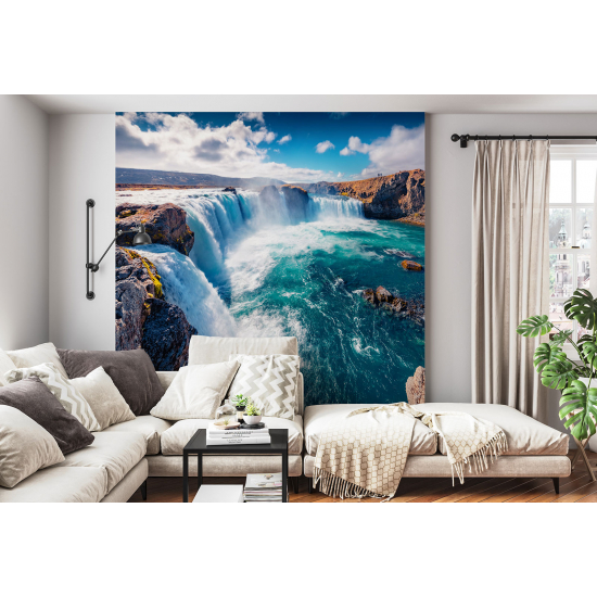 Papel pintado panorámico - Cascadas