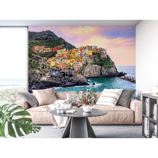 Papel pintado panorámico - Cinque Terre Italia