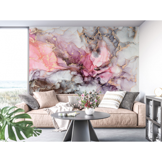 Papel pintado panorámico - Efecto marmoleado