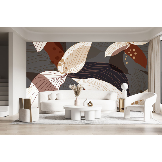 Papel pintado panorámico - Flores