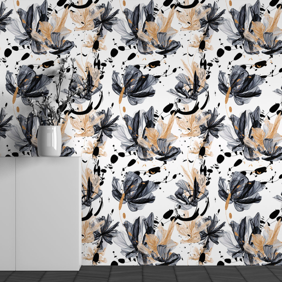 Papel pintado panorámico - Motivo Flores