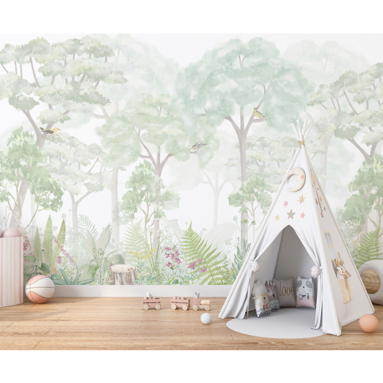 Papel pintado panorámico para niños - Infantil - Bosque