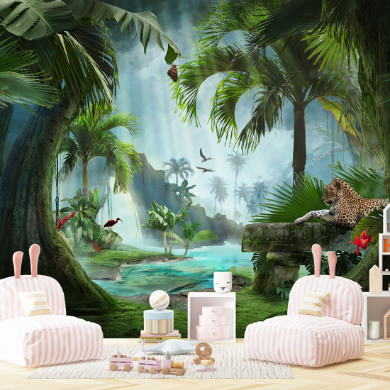 Papel pintado panorámico para niños - Infantil - Jungla