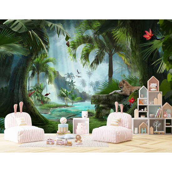 Papel pintado panorámico para niños - Infantil - Jungla