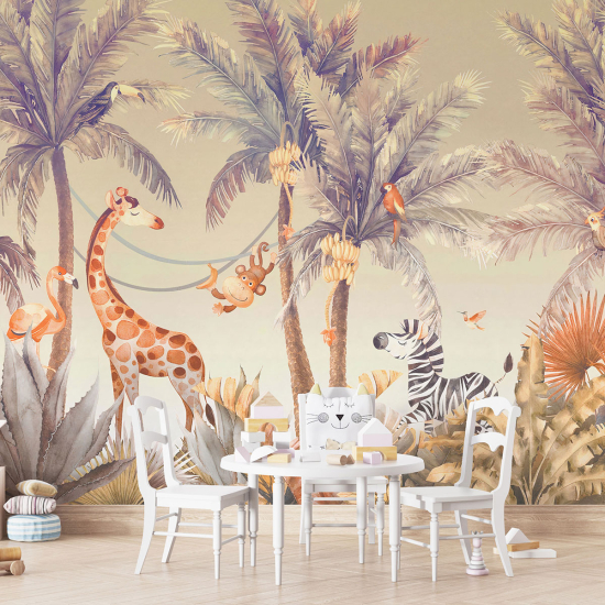 Papel pintado panorámico para niños - Infantil - Jungla
