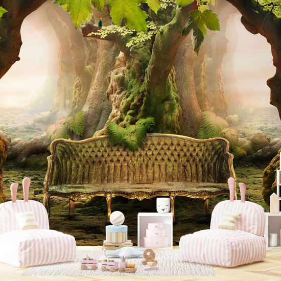 Papel pintado panorámico para niños - Infantil - Sofá romántico