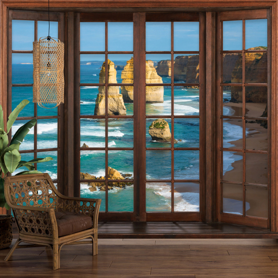 Papel pintado panorámico trampantojo - Acantilados