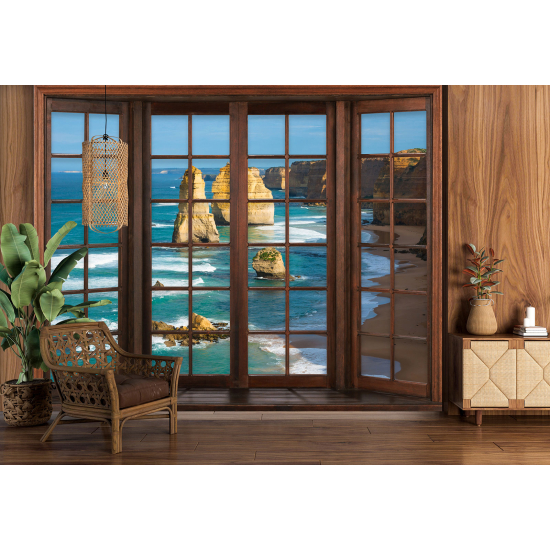 Papel pintado panorámico trampantojo - Acantilados