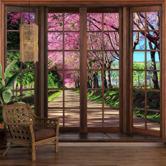 Papel pintado panorámico trampantojo - Camino