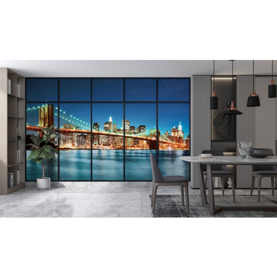 Papel pintado panorámico trampantojo - Nueva York