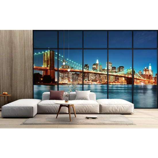 Papel pintado panorámico trampantojo - Nueva York