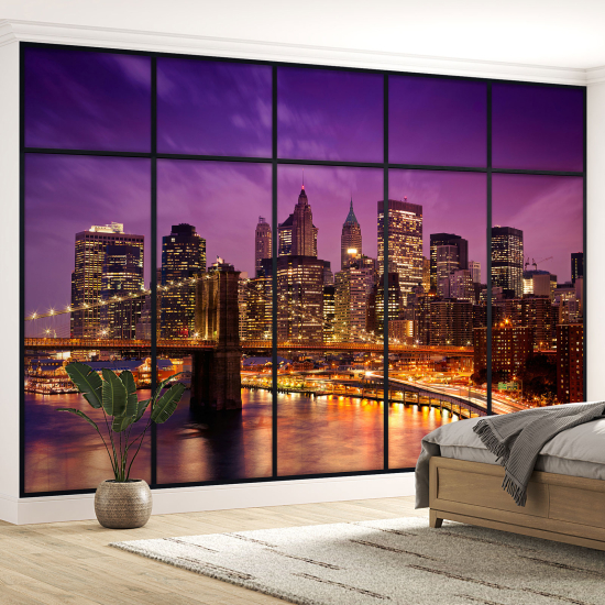 Papel pintado panorámico trampantojo - Nueva York